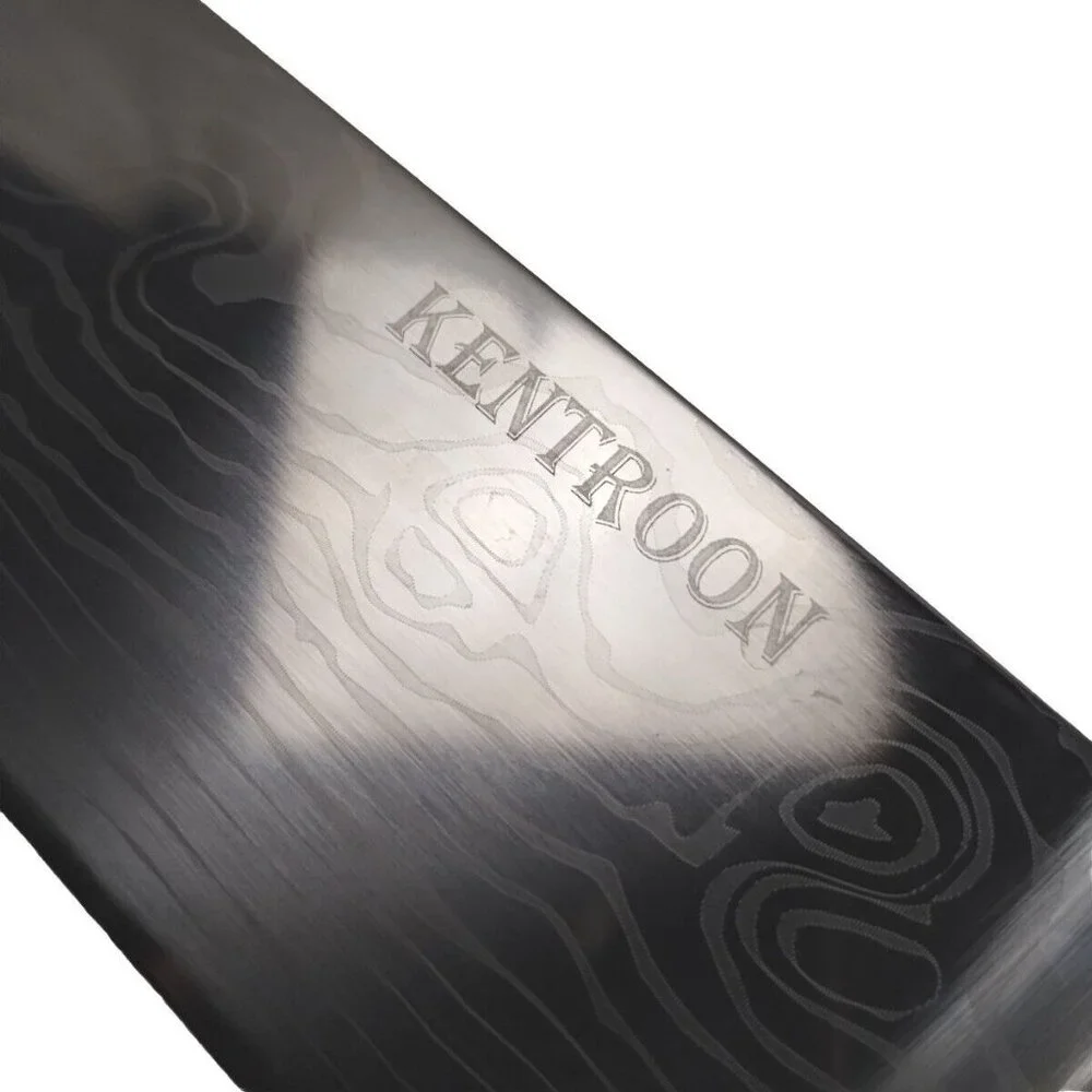 KENTROON 7-Inch Professional Nakiri Knife High Carbon Stainless Steel W/ Sheath